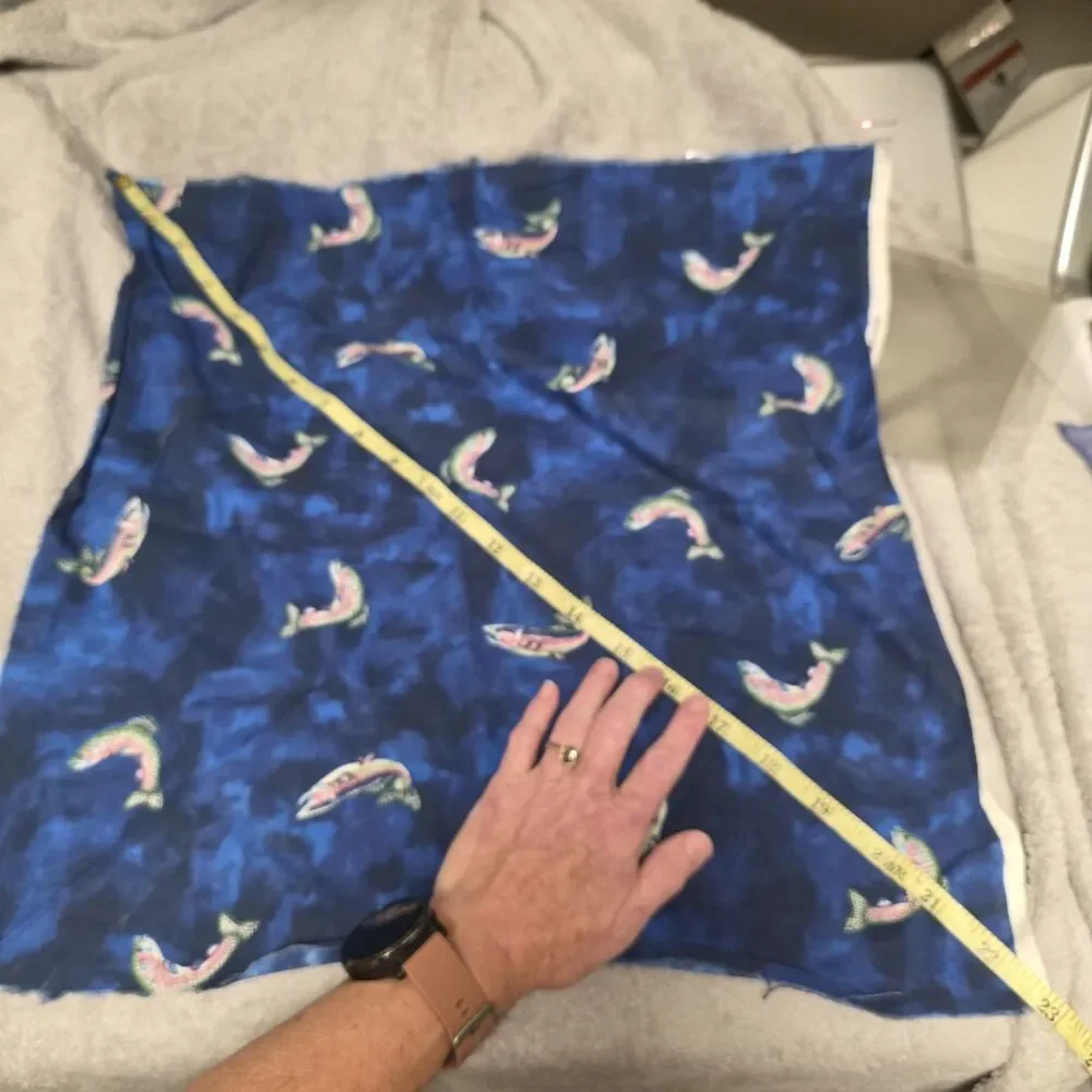 Fish Fabric Blue 16